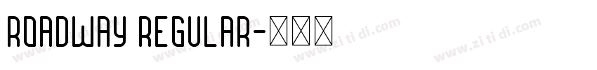 Roadway Regular字体转换